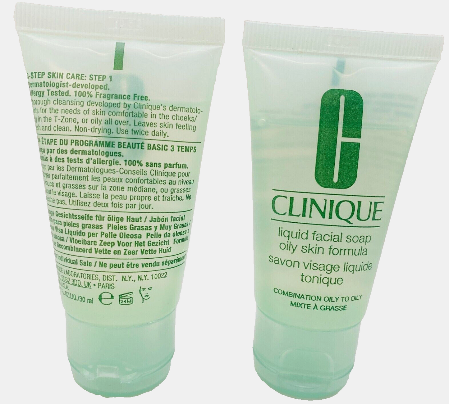 CLINIQUE Liquid Facial Soap For Combination Oily To Oily Skin - 1oz (lot of 2)