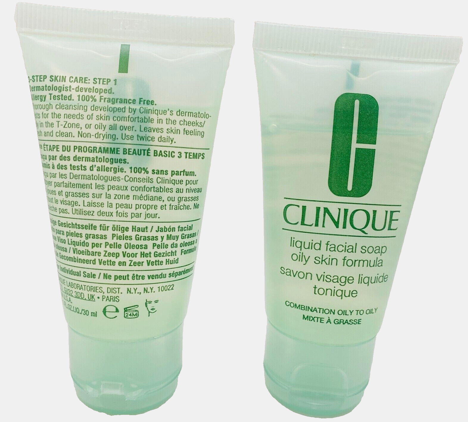 CLINIQUE Liquid Facial Soap For Combination Oily To Oily Skin - 1oz (lot of 2)