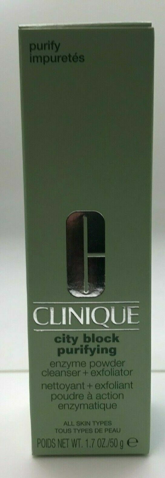 Clinique city block purifying enzyme powder cleanser + exfoliator - 1.7oz  - NIB