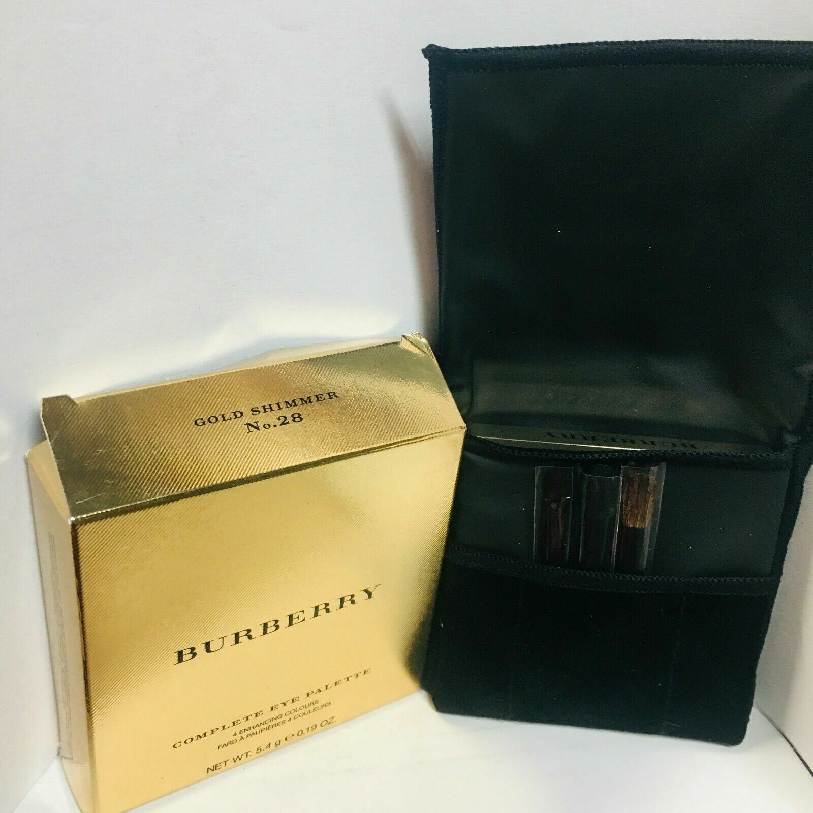 Burberry Complete Eye Palette 4 Enhancing Colours 5.4g #GOLD SHIMMER No. 28 NIB