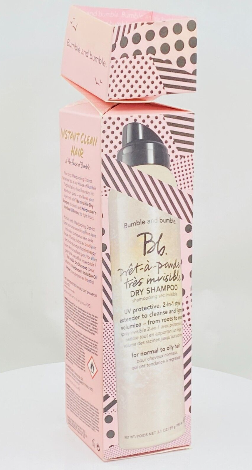 Bumble and Bumble pret-a-powder tres invisible Dry Shampoo - 3.1 oz - NIB