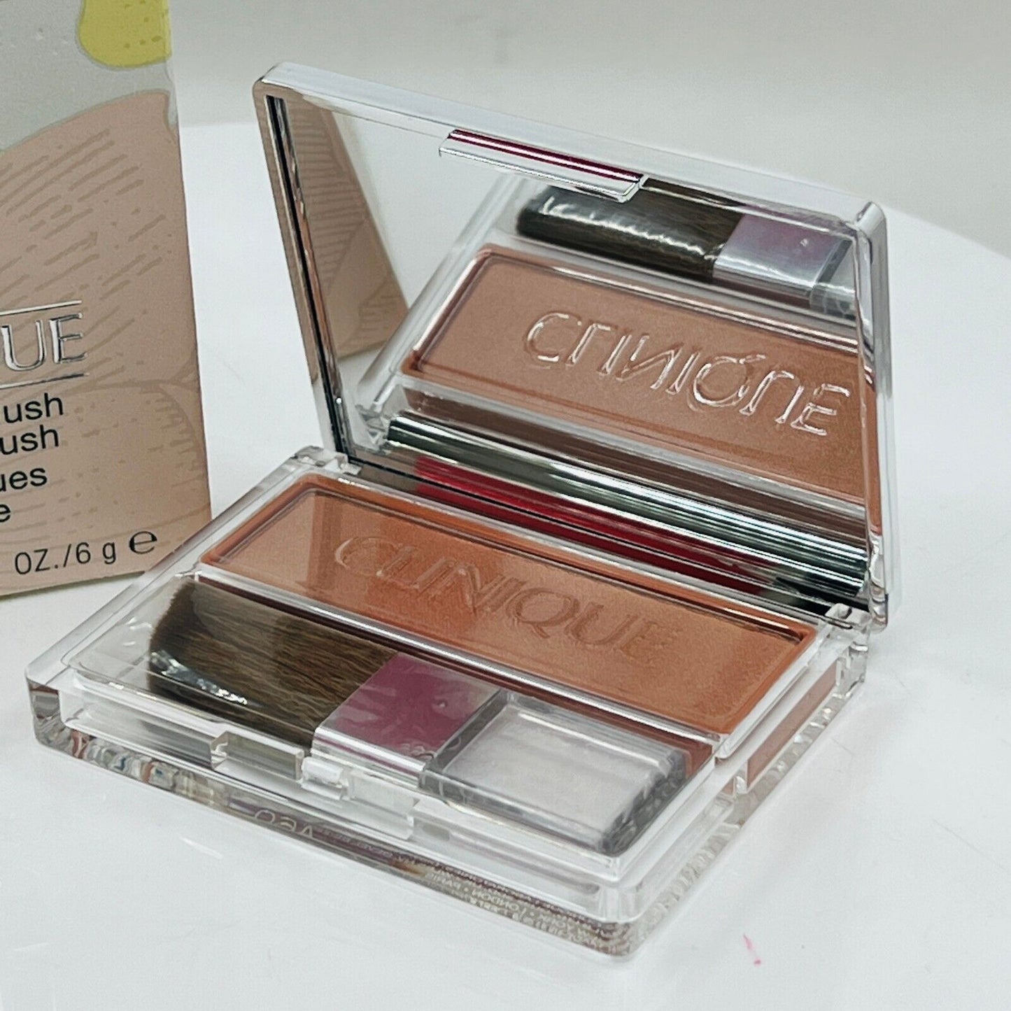 CLINIQUE Blushing Blush Powder Blush 101 AGLOW 0.21 oz / 6 g (NIB)