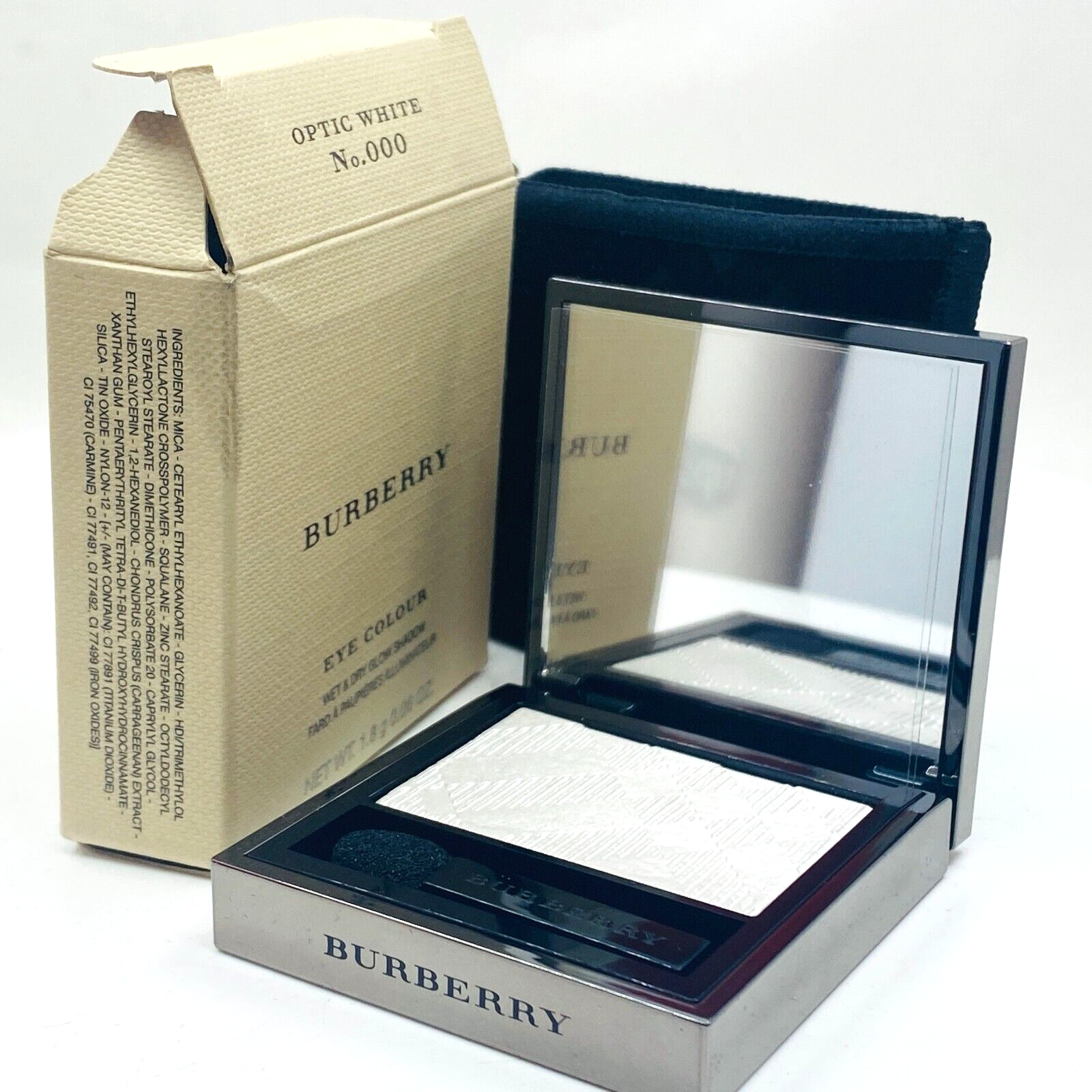 Burberry Eye Colour Wet & Dry Glow Shadow - #No. 000 Optic White - 0.06oz  - NIB