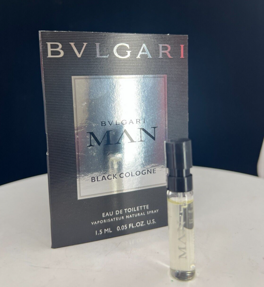 Bvlgari Man Black cologne Eau de Toilette vial - 0.05oz - NEW