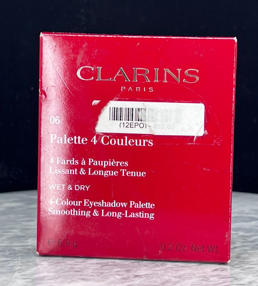 CLARINS 4- COLOR EYESHADOW PALETTE SMOOTHING& LONG LASTING #06 FOREST - 0.2oz