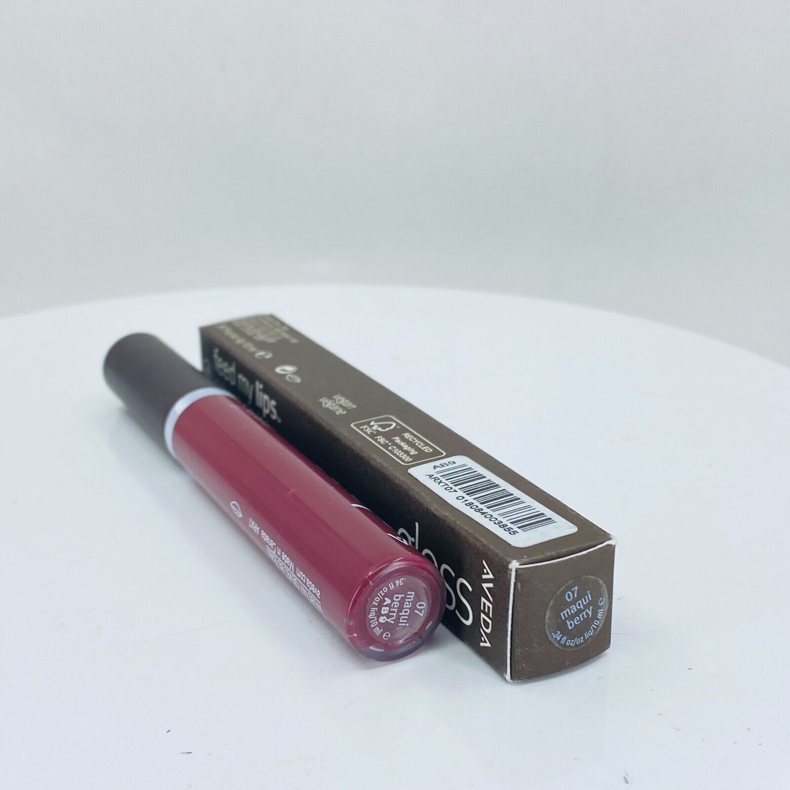 Aveda Feed My Lips Pure Nourish-Mint Lipgloss #07 Maqui Berry - NIB