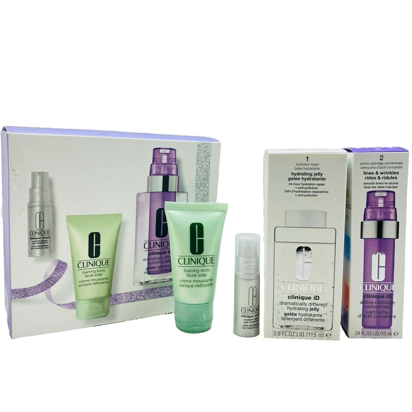 CLINIQUE SUPER SMOOTH SKIN, YOUR WAY 4 PIECES SET - NIB