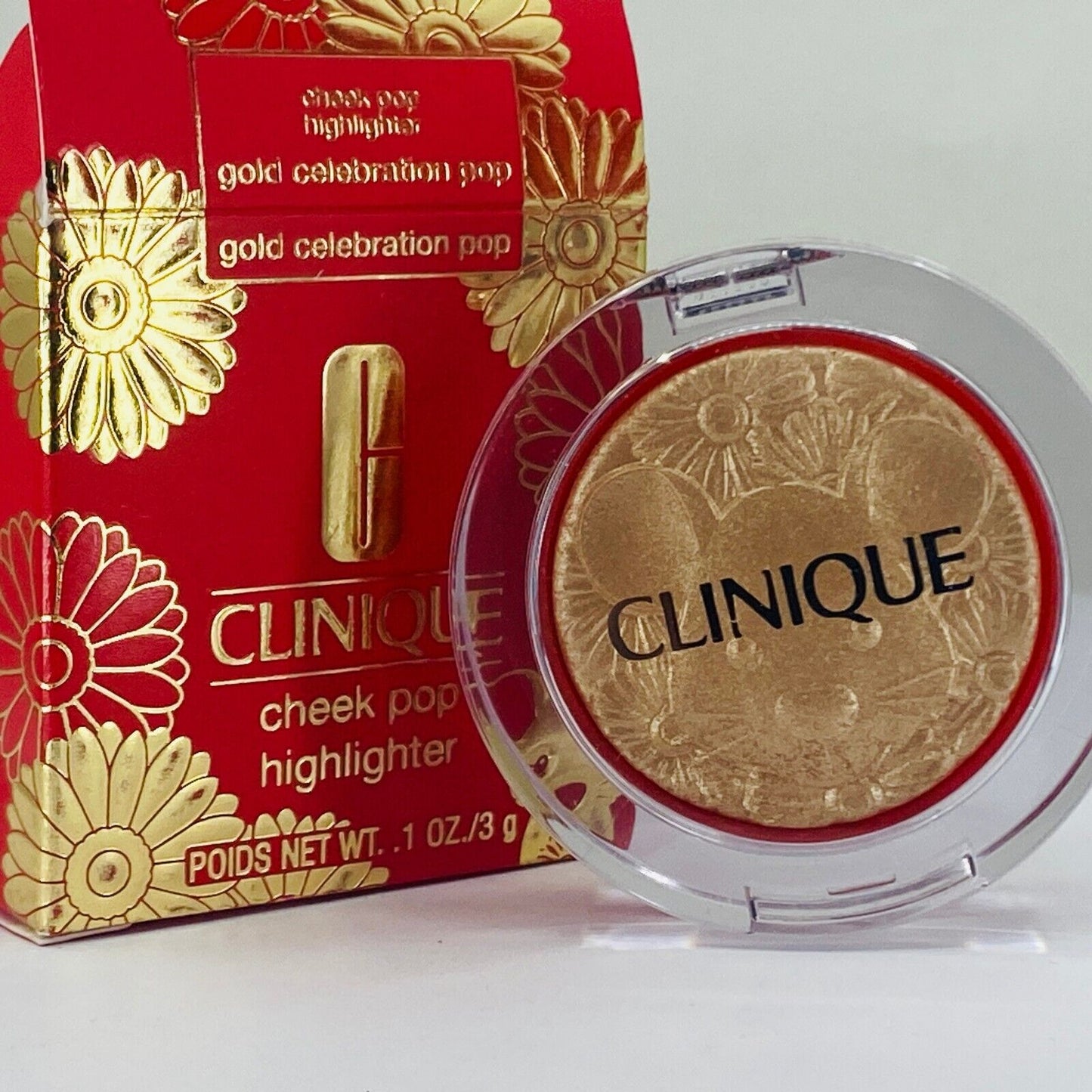 CLINIQUE  Cheek Pop CHINESE NEW YEAR RAT HIGHLIGHTER #Gold Celebration Pop - NIB