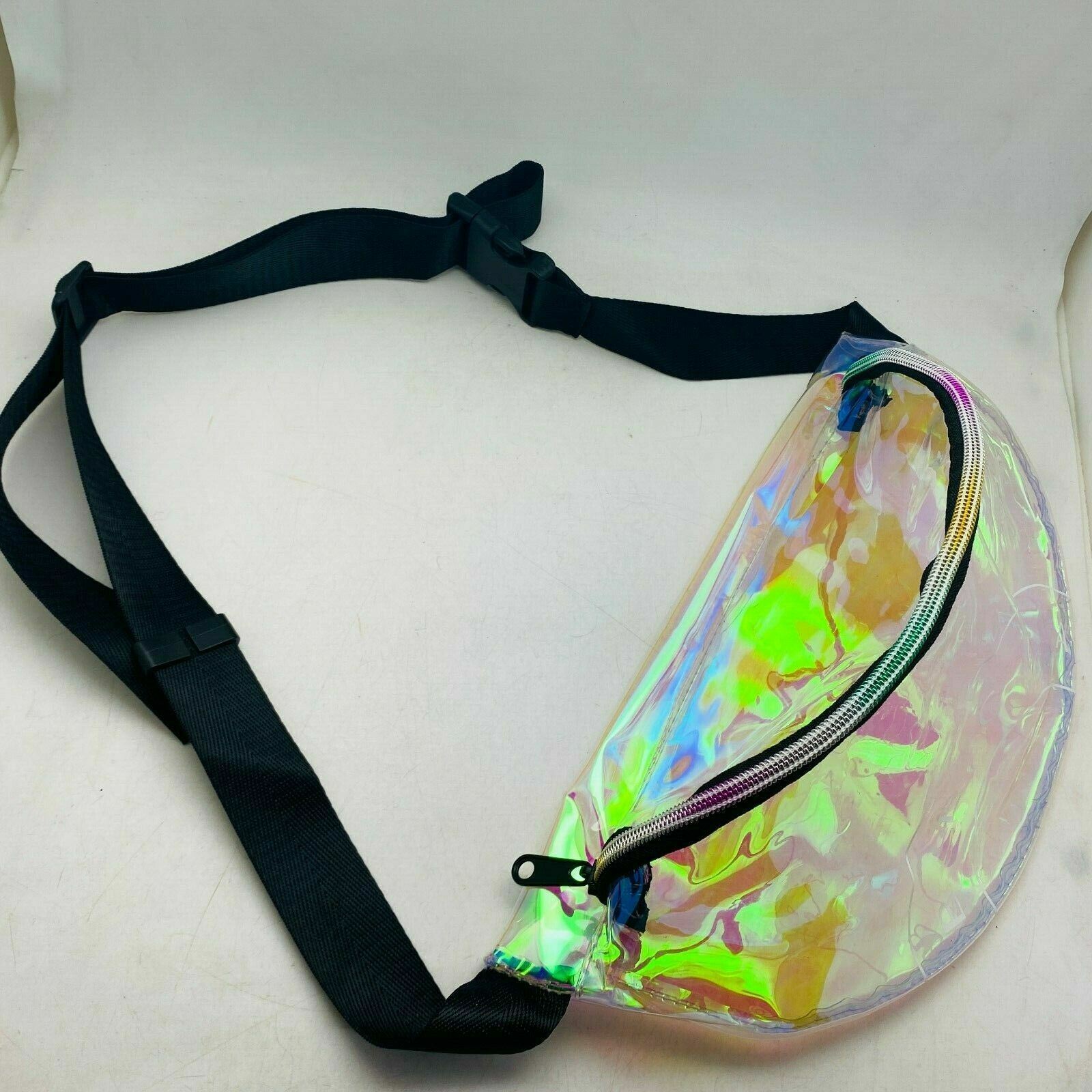 Becca Waist Pouch Bag Transparent Iridescent Fanny BAG - NEW