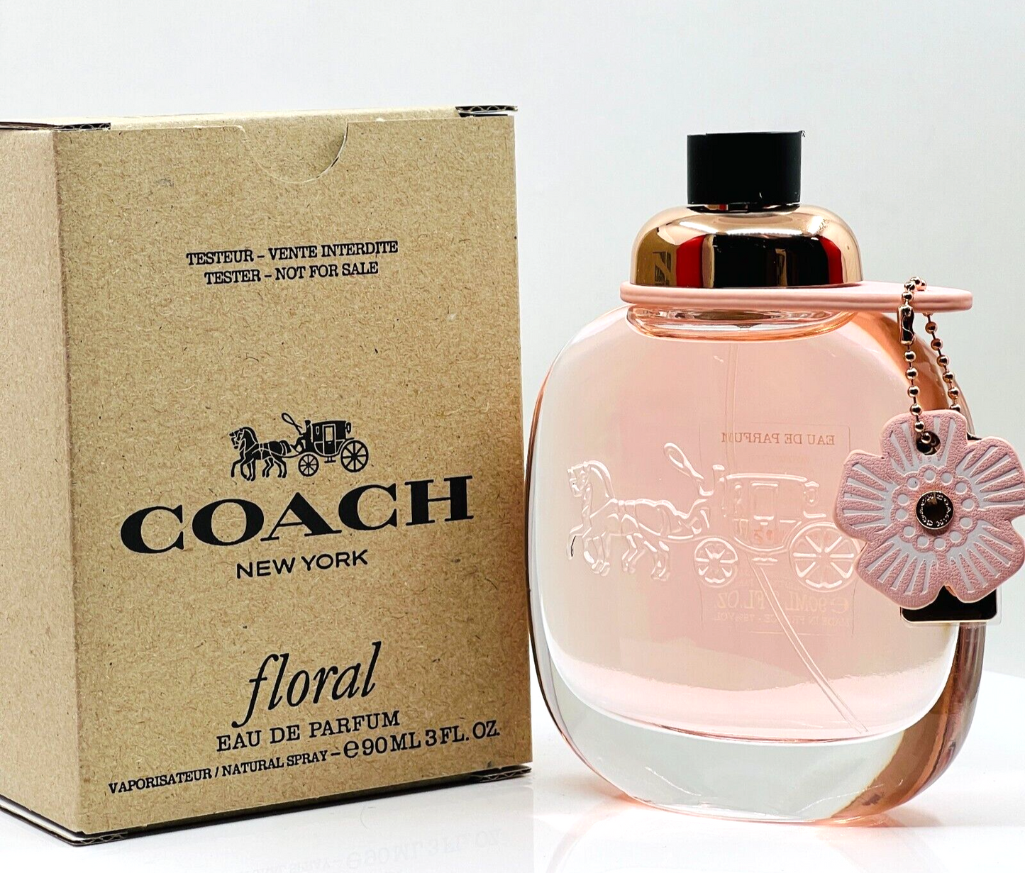 Coach Floral Eau De Parfum 3 oz-(New In Brown Box)