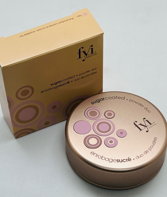 Arbonne FYI sugarcoated powder duo  #TRUFFLE/TRUFFE CHIFFON - 8.5g/0.30oz - NIB