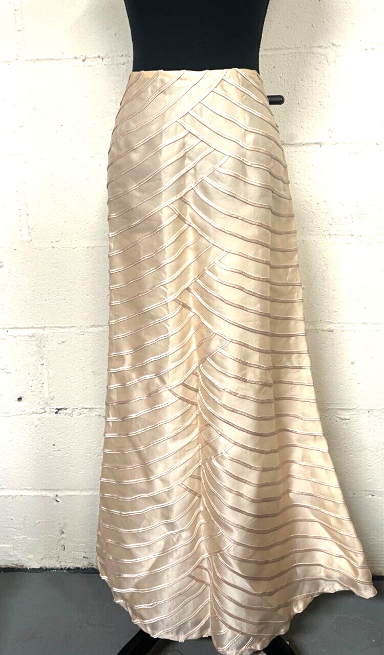 Chetta B Sherrie Bloom Peter Noviello 100% Silk Tier Maxi Skirt - NEW - SIZE: 14