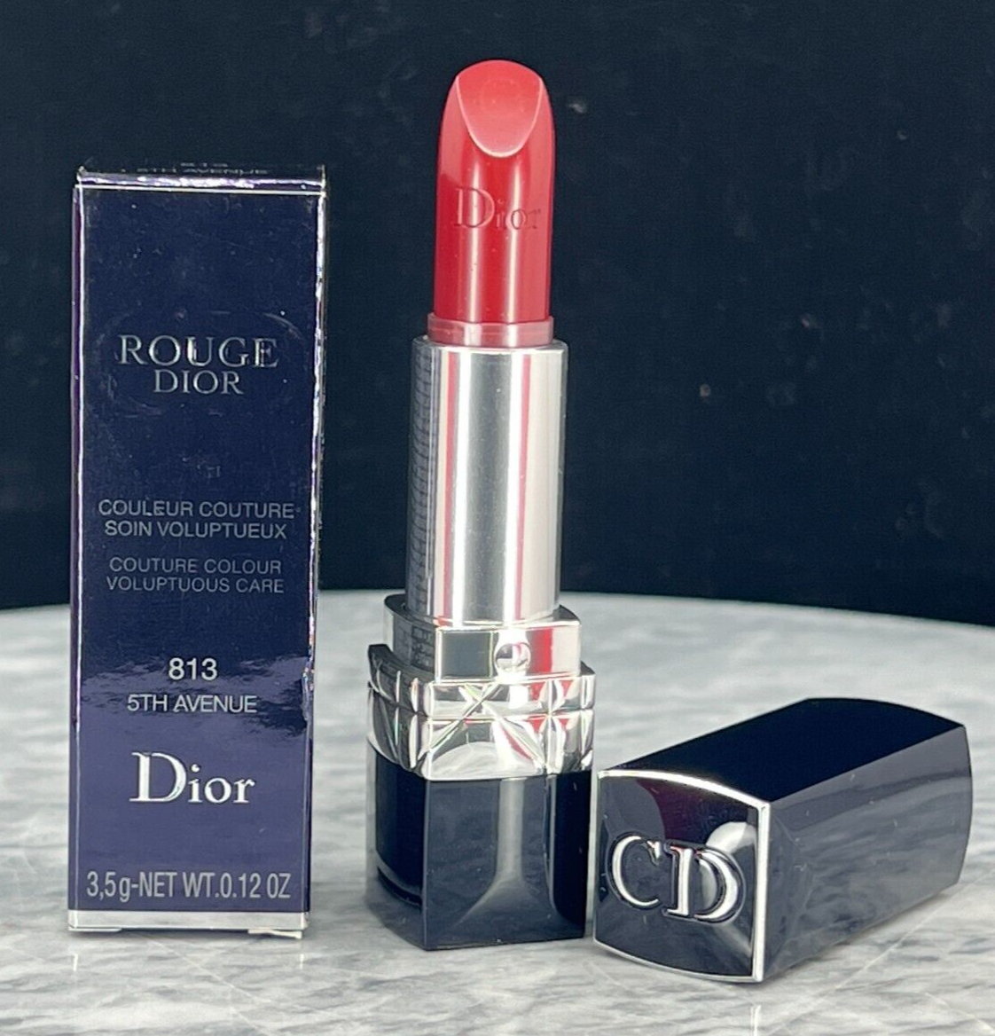 CHRISTIAN DIOR~ ROUGE DIOR LIPSTICK #813 5TH AVENUE, 0.12 OZ, BOXED RARE (NIB)