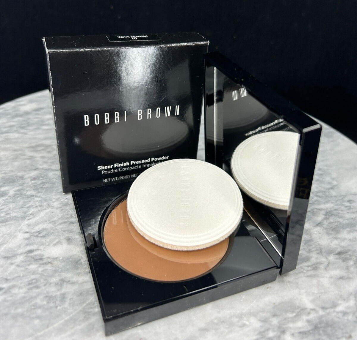 Bobbi Brown Sheer Finish Pressed Powder - # 10 Warm chestnut - 0.38oz/11g - NIB