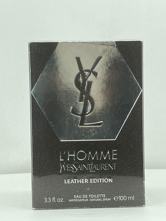 Yves Saint Laurent L'HOMME EDT COLOGNE Men LEATHER Edition - 3.3oz - NIB