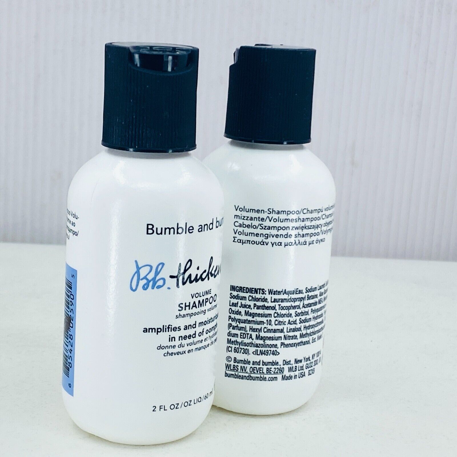 Bumble and Bumble Thickening Volume SHAMPOO - 2oz/60ml - (LOT OF 2) - BOXLESS