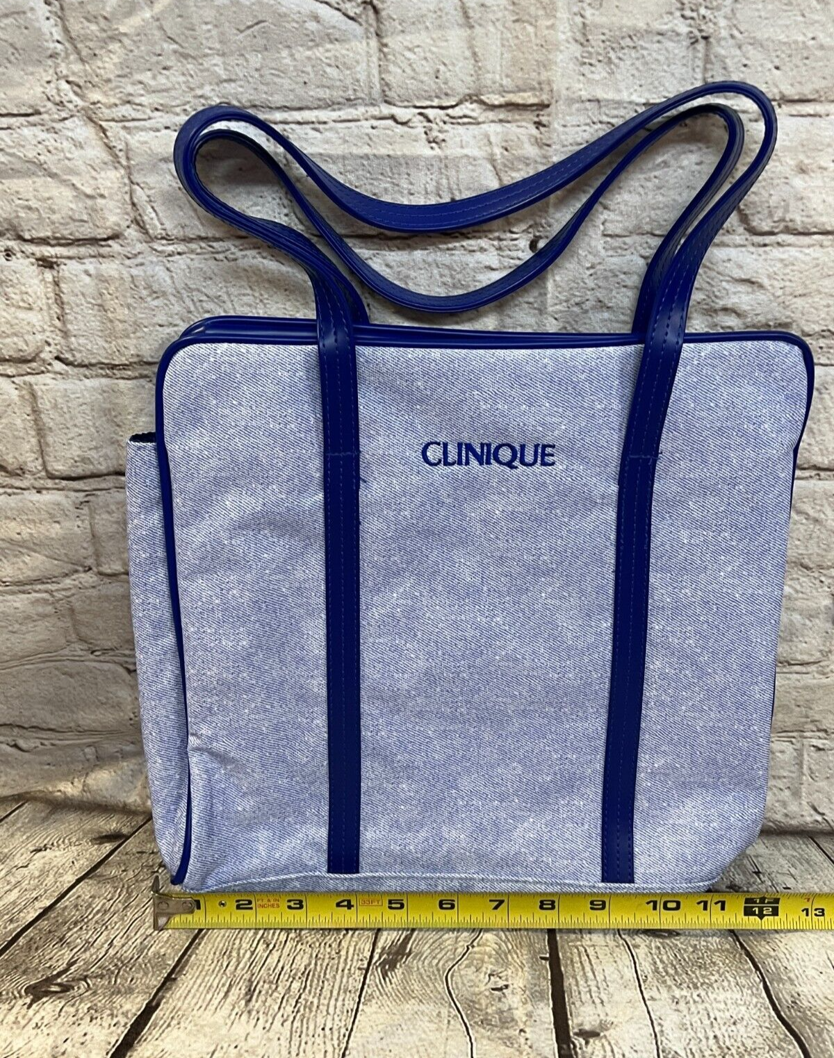 Clinique Logo Womens Dark Blue Medium Size Open Tote Bag- (New)