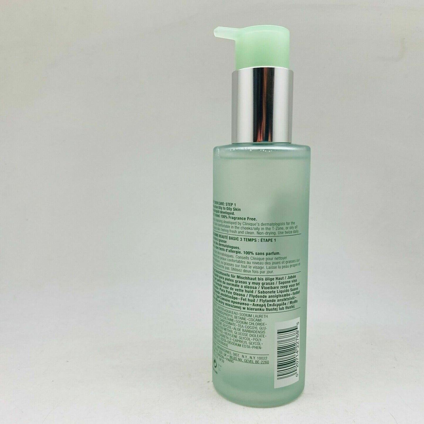 Clinique Liquid Facial Soap Oily Skin Formula - 6.7 Oz 200 mL w/ Pump BOXLESS