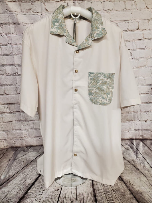 Bacardi Shirt  Men Size M -Beige