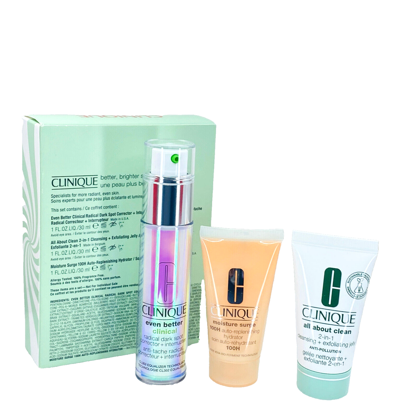 Clinique Better Brighter Skin 3pc Gift Set -  NIB