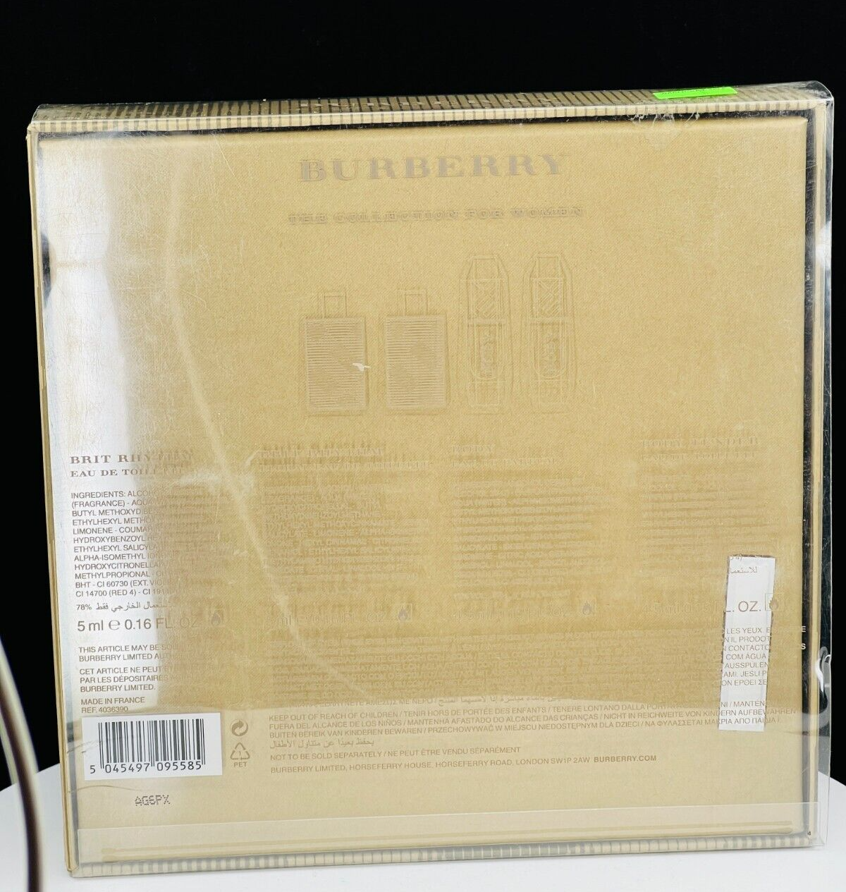 Burberry London England 4 pc mini perfume set- (NIB)