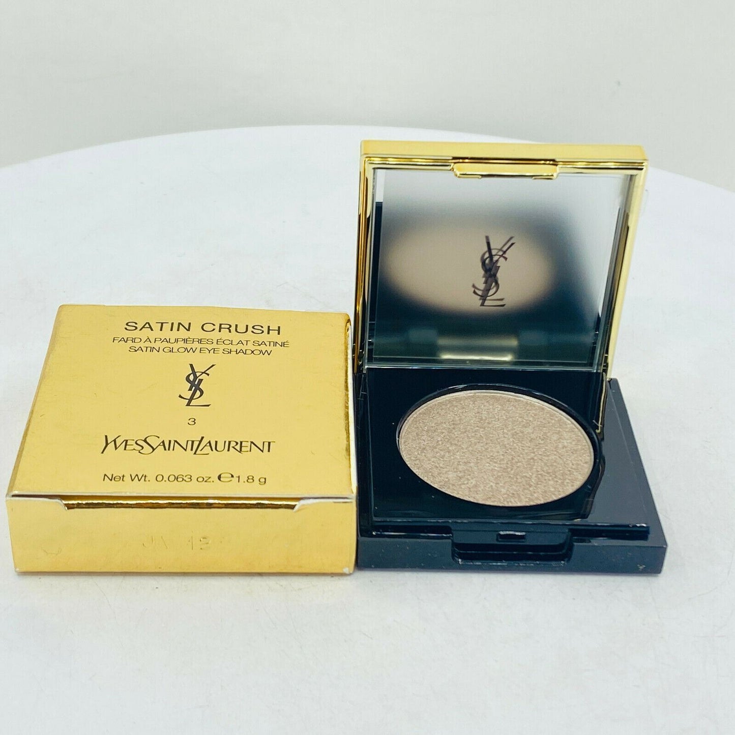 Yves Saint Laurent Satin Glow Eye Shadow #3 INDECENT NUDE - 0.063oz - NIB