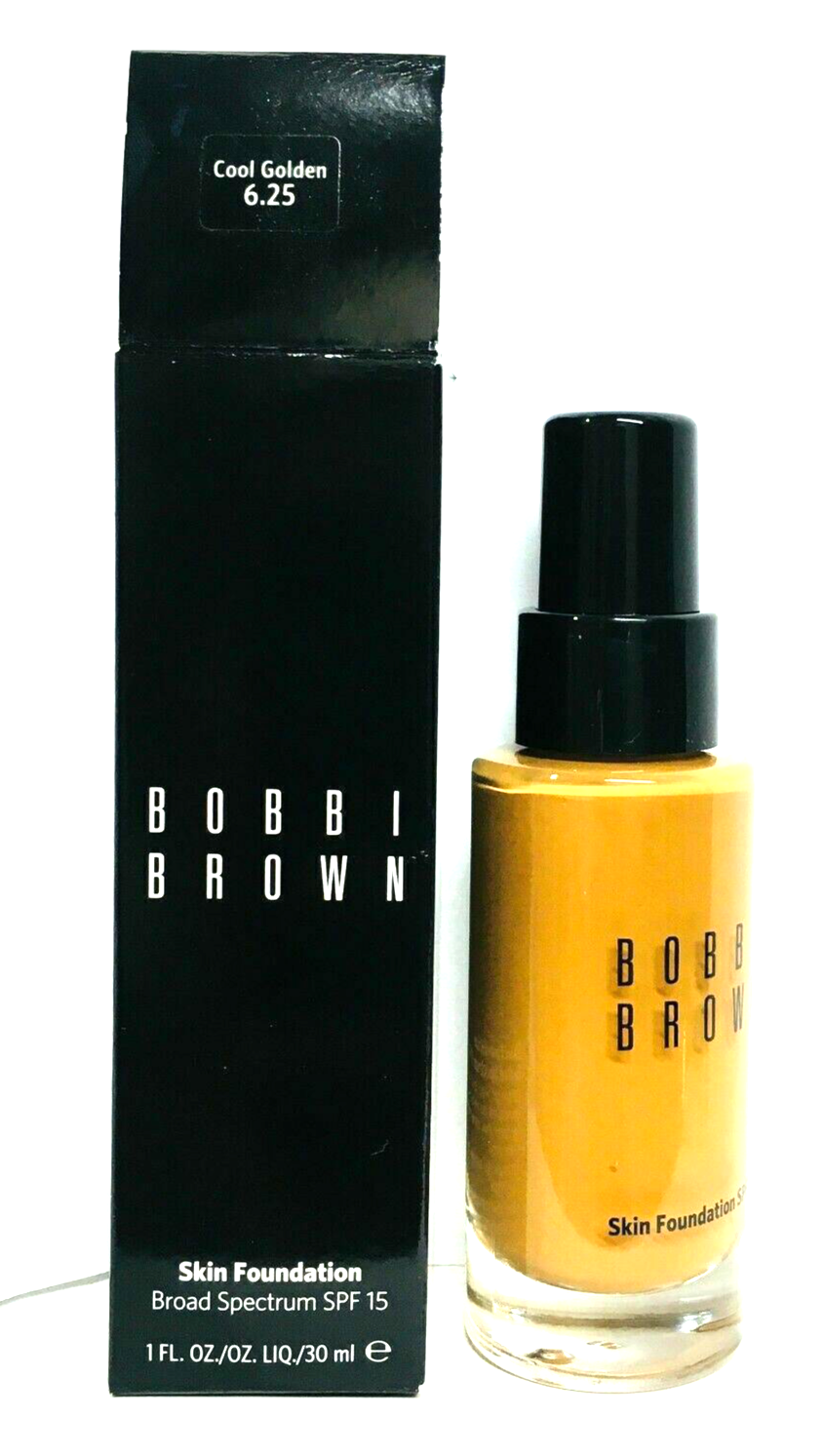 BOBBI BROWN  SKIN FOUNDATION SPF15 #COOL GOLDEN 6.25 - 1fl oz/30ml - NIB