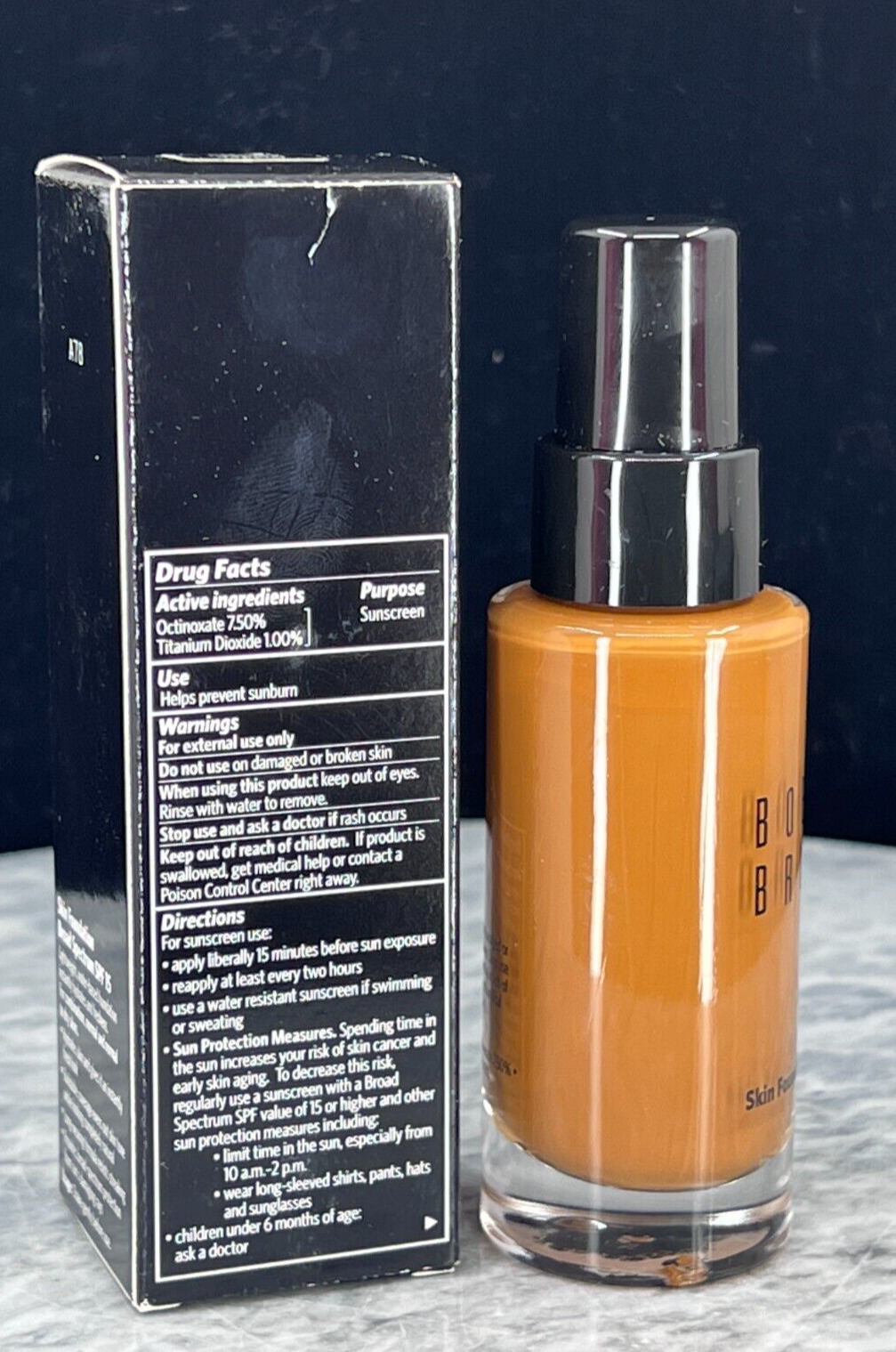 Bobbi Brown Skin Foundation SPF 15  - 1oz / 30 ml #Golden Alomnd 6.75 -  NIB 