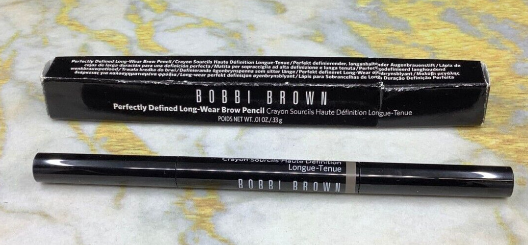 BOBBI BROWN PERFECTLY DEFINED LONG WEAR BROW PENCIL GREY 3~ 0.01 OZ~ RARE!!