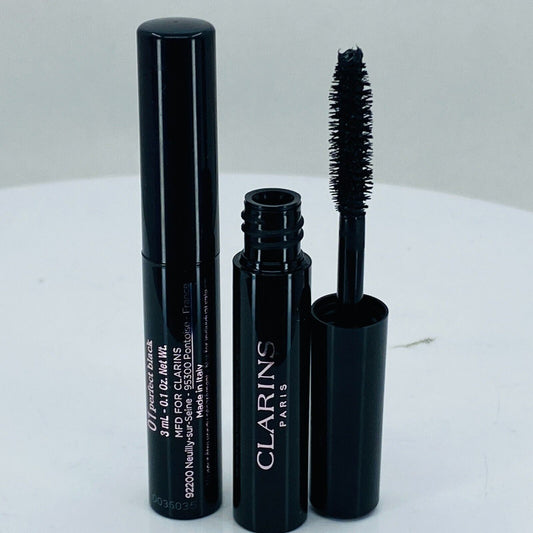  Clarins Mascara Wonder Perfect Mascara 4D -01 Perfect Black -(lot of 2) BOXLESS