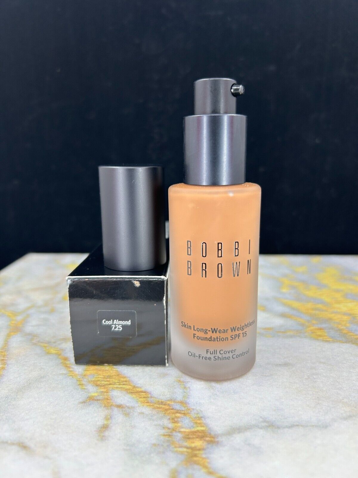 BOBBI BROWN SKIN LONG-WEAR WEIGHTLESS FOUNDATION #7.25 COOL ALMOND - 1oz - NIB