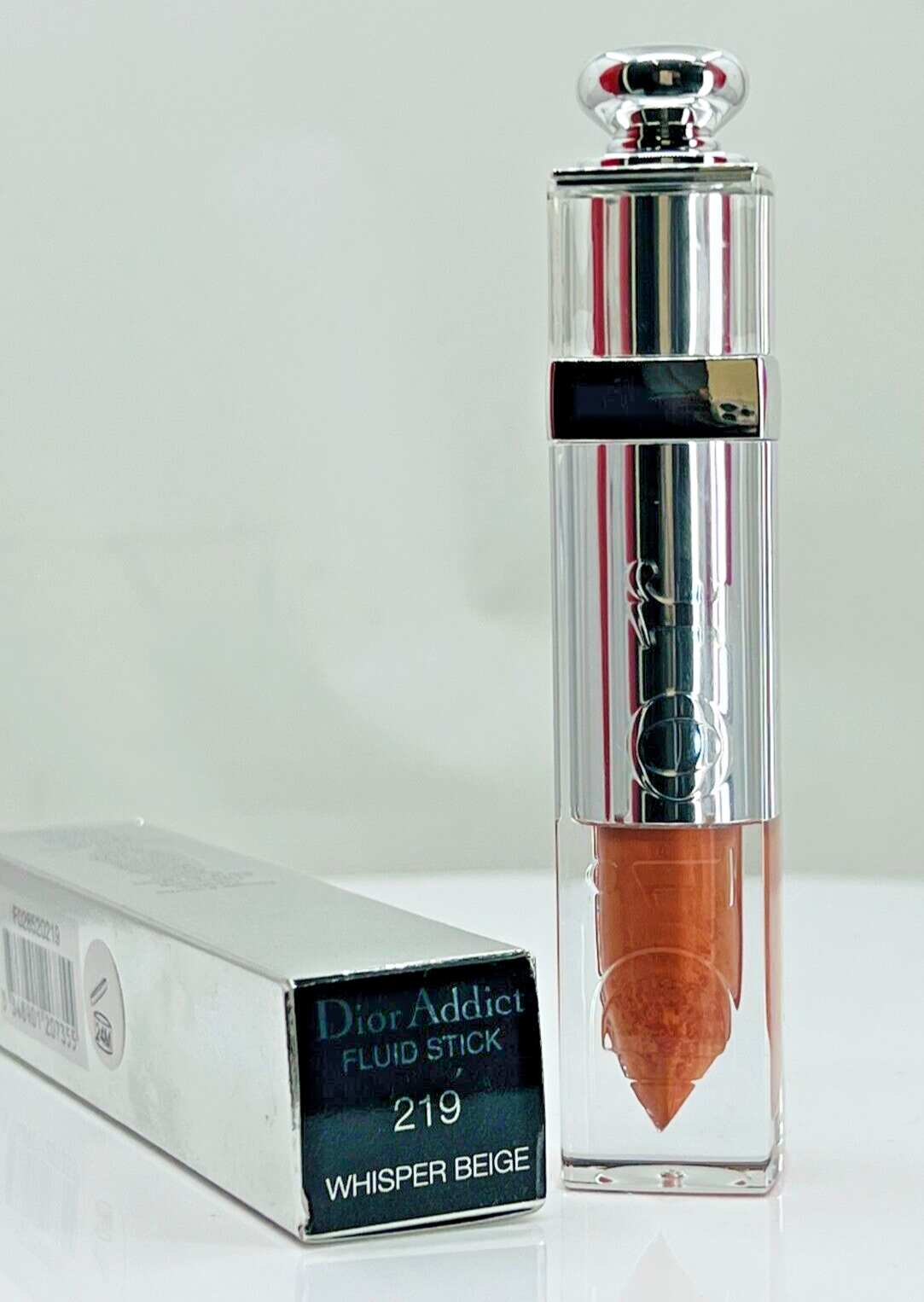 CHRISTIAN DIOR WOMEN ADDICT FLUID STICK LIP GLOSS,219 WHISPER BEIGE,0.18oz (NIB)