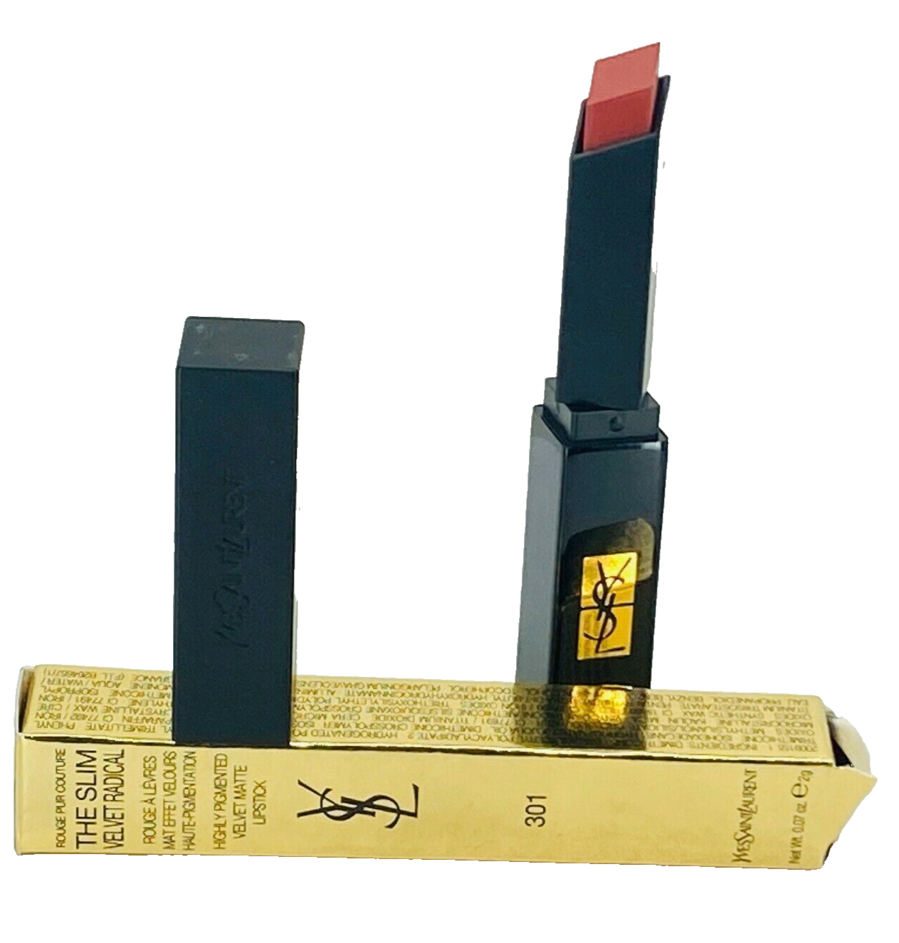 Yves Saint Laurent Rouge Pur Couture The Slim Velvet Radical #301 Nude Tension