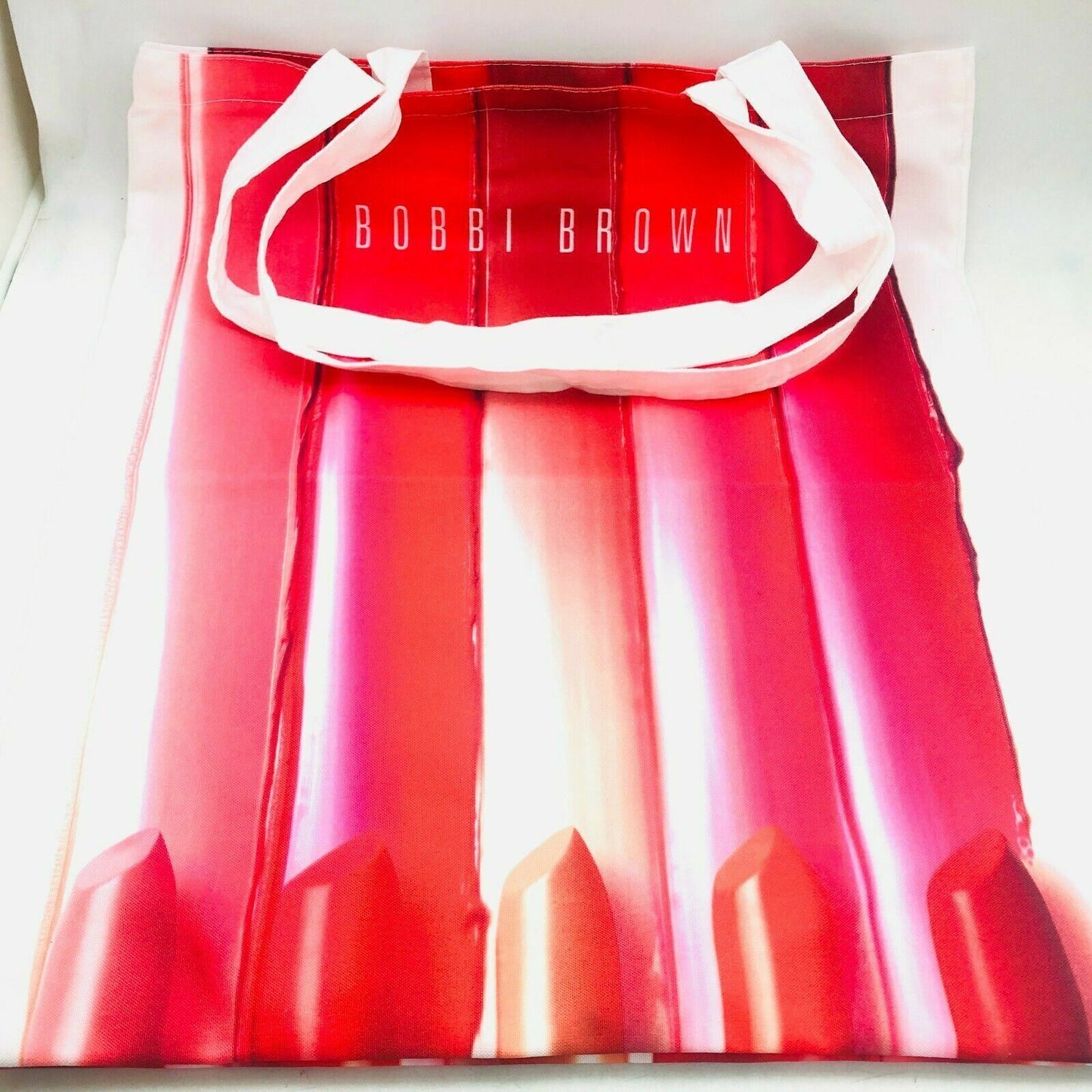 Bobbi Brown Lipstick Design Totes Bag in Red-White, NWOT