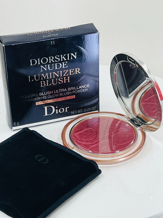 DIOR DIORSKIN NUDE LUMINIZER SHIMMERING GLOW POWDER #11 plum pop - 6g/0.21oz NIB