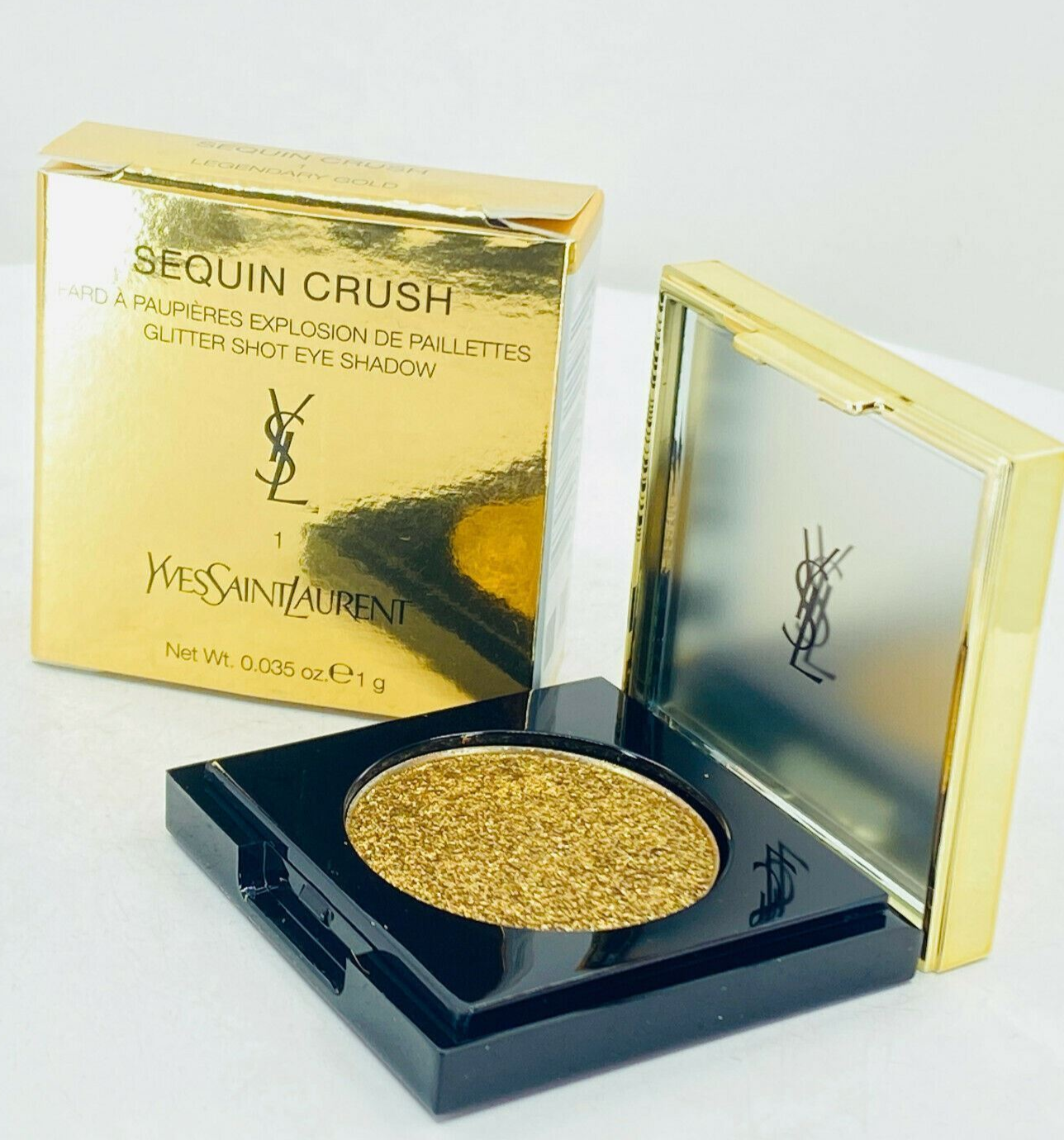 Yves Saint Laurent  Glitter Shot Eye  #1 Legendary Gold - 0.035oz/ 1g -  NIB