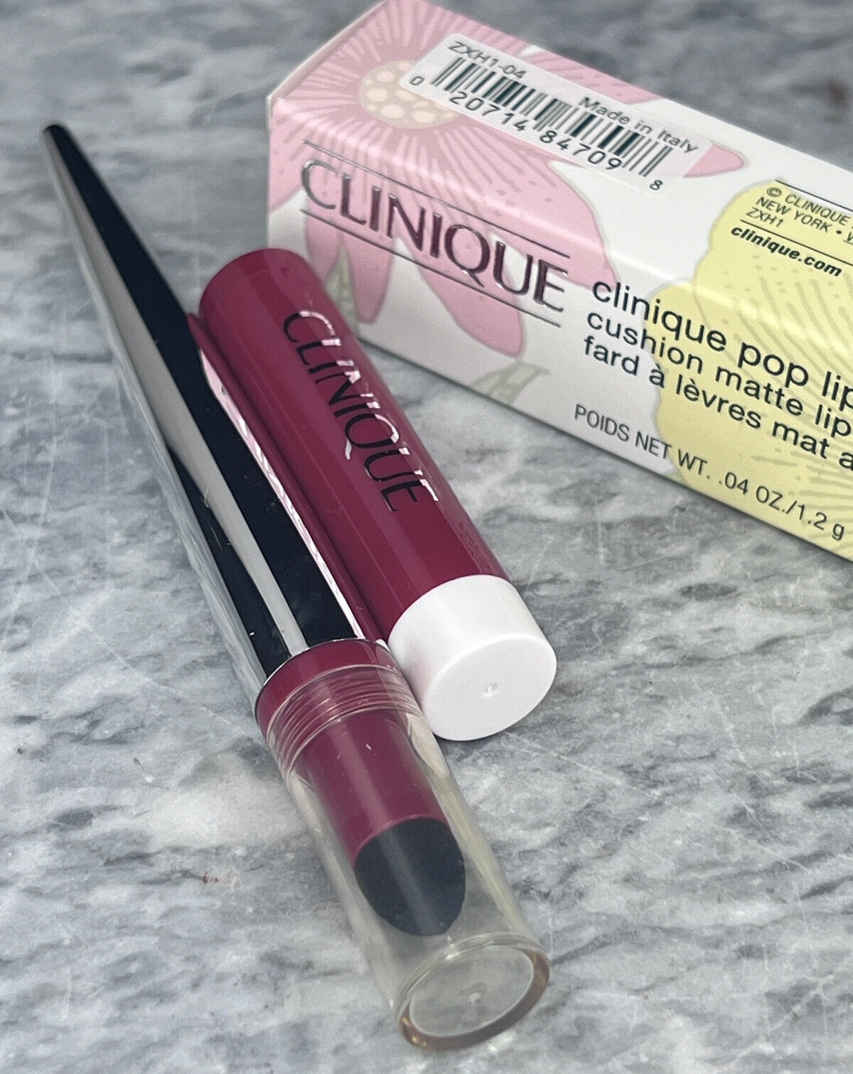 Clinique pop lip shadow #04 Bright Pop -0.04oz (NIB)