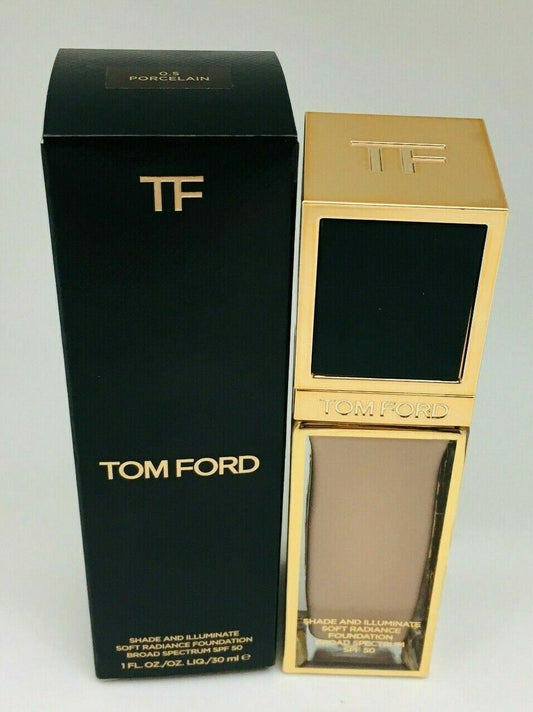 TOM FORD SHADE & ILLUMINATE SOFT RADIANCE FOUNDATION SPF50 1oz (0.5 porcelain)