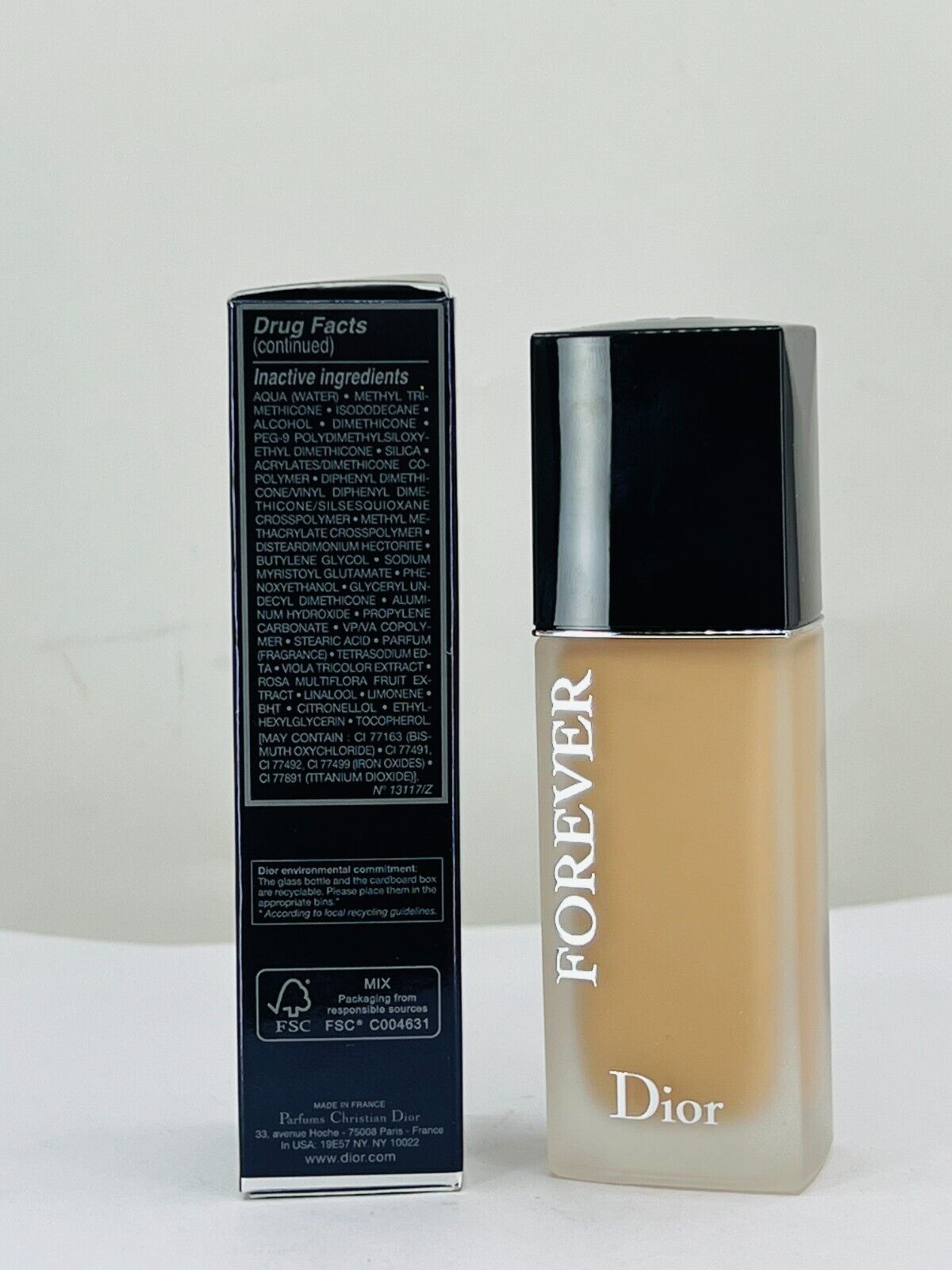 Dior Forever Foundation - 2,5N Neutral - 1 fl oz / 30 ml SPF 35 (NIB)