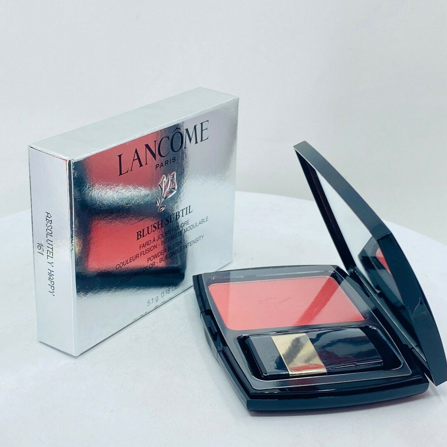 LANCOME Blush Subtil Powder Blush Fusion Color #161 Absolutely Happy-0.18oz- NIB