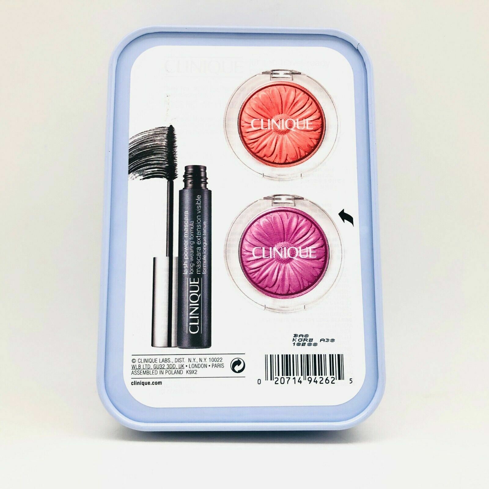 CLINIQUE JET SET EYES AND CHEEK LIMITED EDITION TRAVEL EXCLUSIVE 2 BLUSH+MASCARA