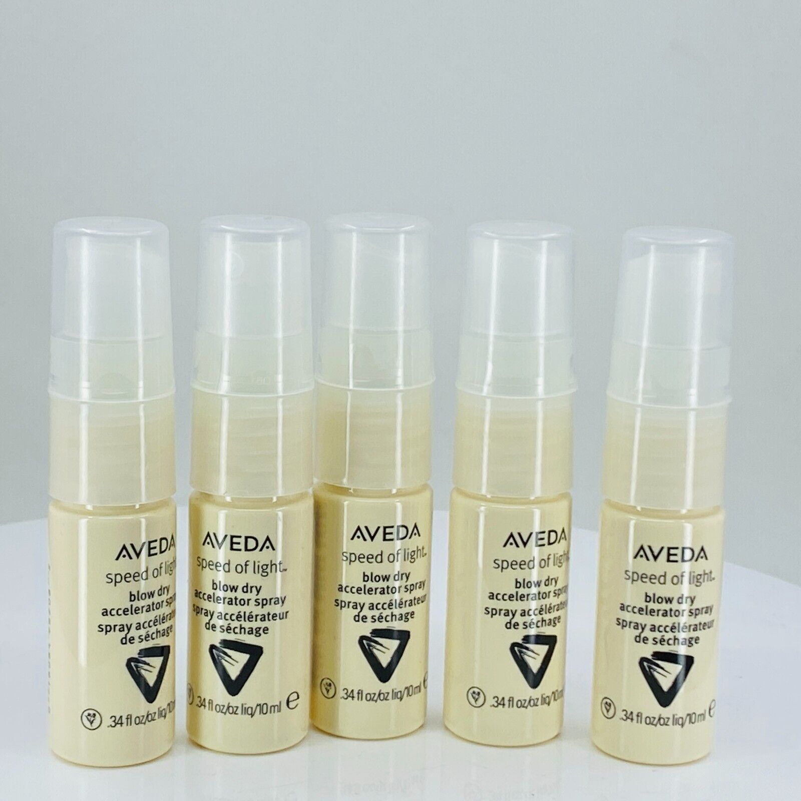 Aveda Speed Of Light Blow Dry Accelerator Spray - 0.34 Oz - (lot of 5)- BOXLESS