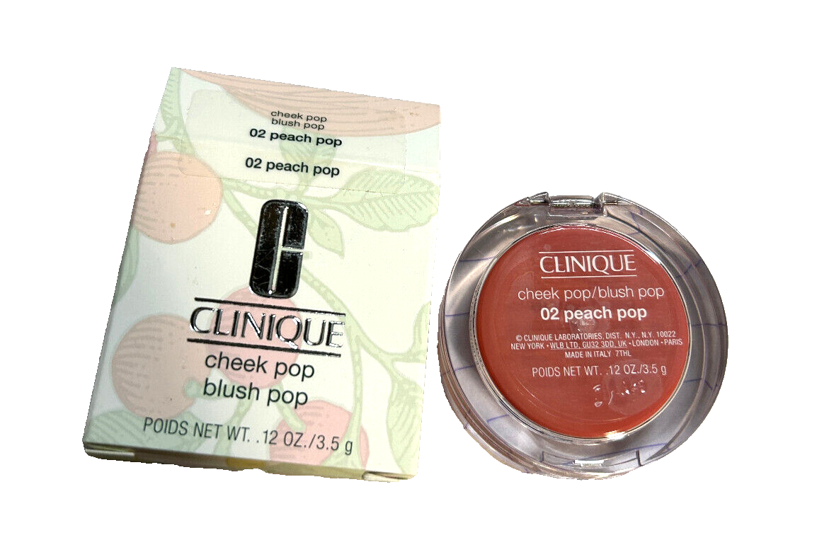 Clinique Cheek POP Blush POP #02 PEACH - 0.12 oz/3.5g - NIB