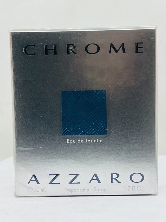 CHROME AZZARO Eau de Toilette Spray - 1.7oz/50ml  - New in Box Sealed