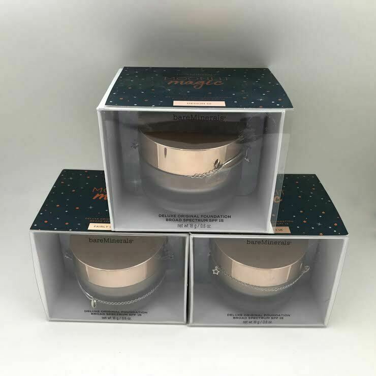 BAREMINERALS Moonlit Magic Deluxe Original Foundation 18g/0.6oz CHOOSE SHADE NEW