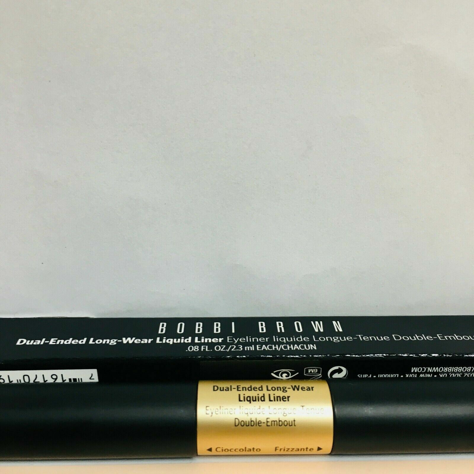 Bobbi Brown Dual-Ended Long-Wear Liquid Eye Liner - 0.08fl oz (choose shade)-NIB