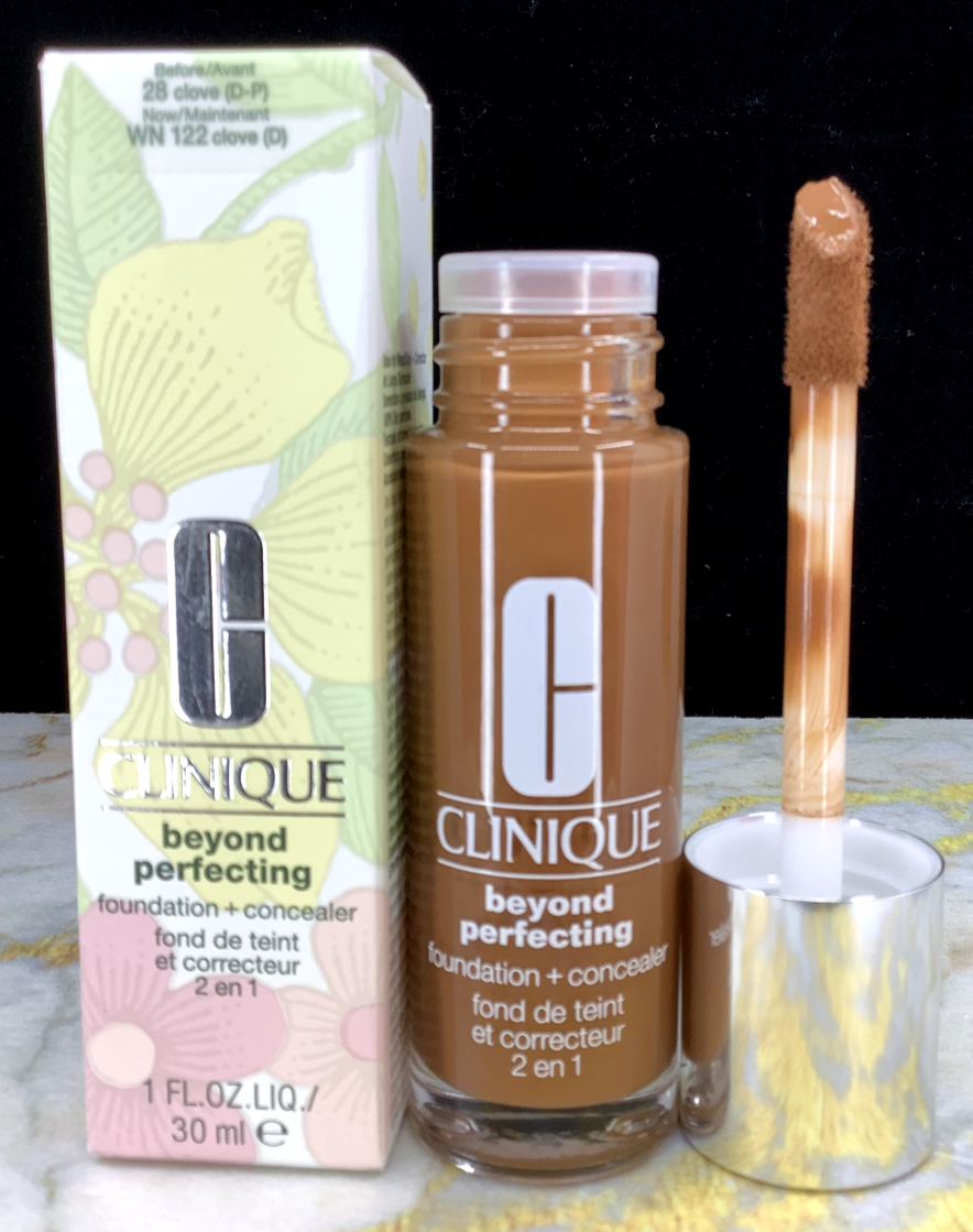 CLINIQUE BEYOND PERFECTING FOUNDATION + CONCEALER 2 EN 1 WN 122 CLOVE (D) 1 oz