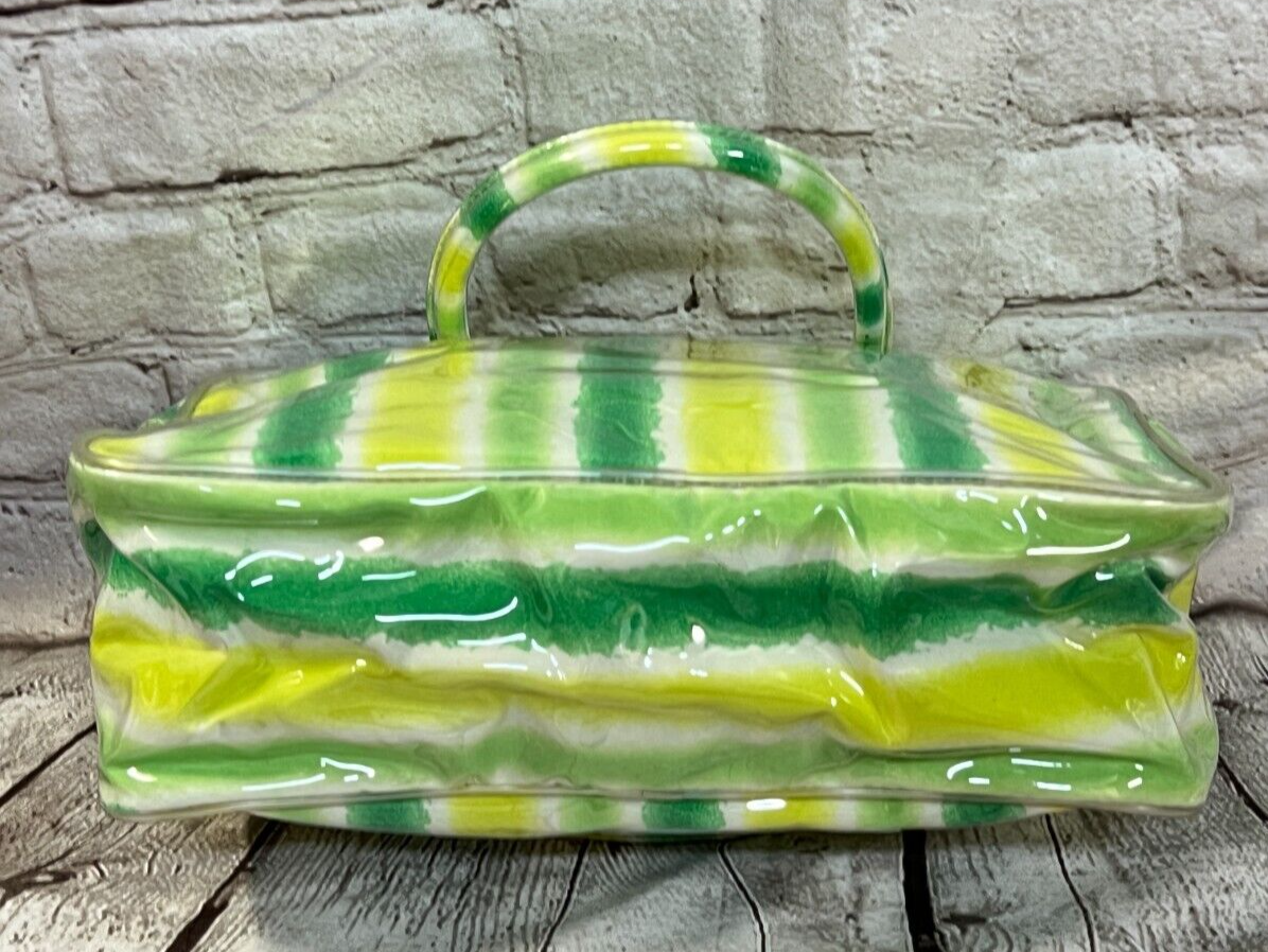 Clinique Green Printed Medium sized Handbag-(New)