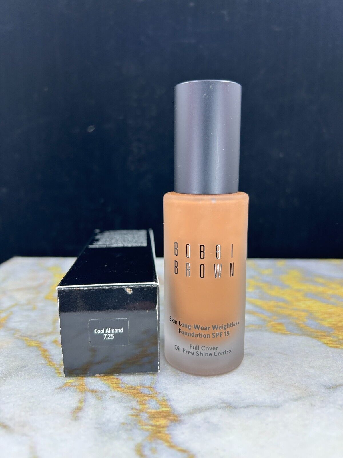 BOBBI BROWN SKIN LONG-WEAR WEIGHTLESS FOUNDATION #7.25 COOL ALMOND - 1oz - NIB