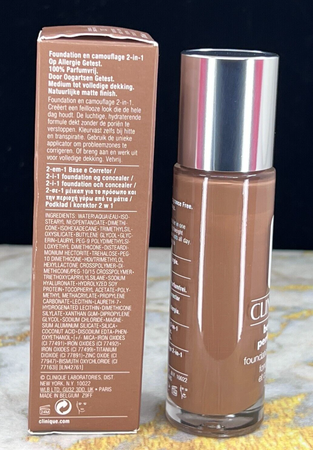 Clinique Beyond Perfecting Foundation+Concealer #CN 117 Carob(D) -1oz (NIB)